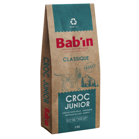 BAB'IN CLASSIQUE Croc Junior - Poulet 3KG