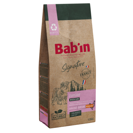 BAB'IN SIGNATURE
Medium junior - Poulet 12KG